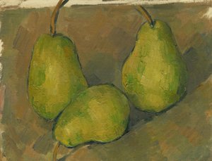 Tres Peras de Paul Cézanne